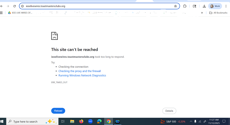FreeToastHost 3 Support - Club 7328 not accessible "this site can't be ...