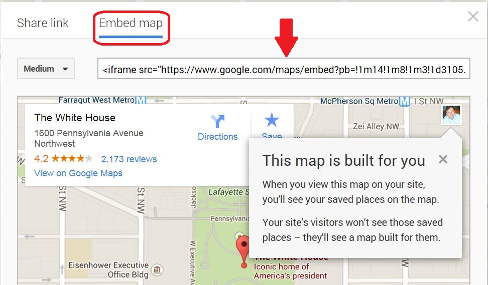 Google Maps iframe code
