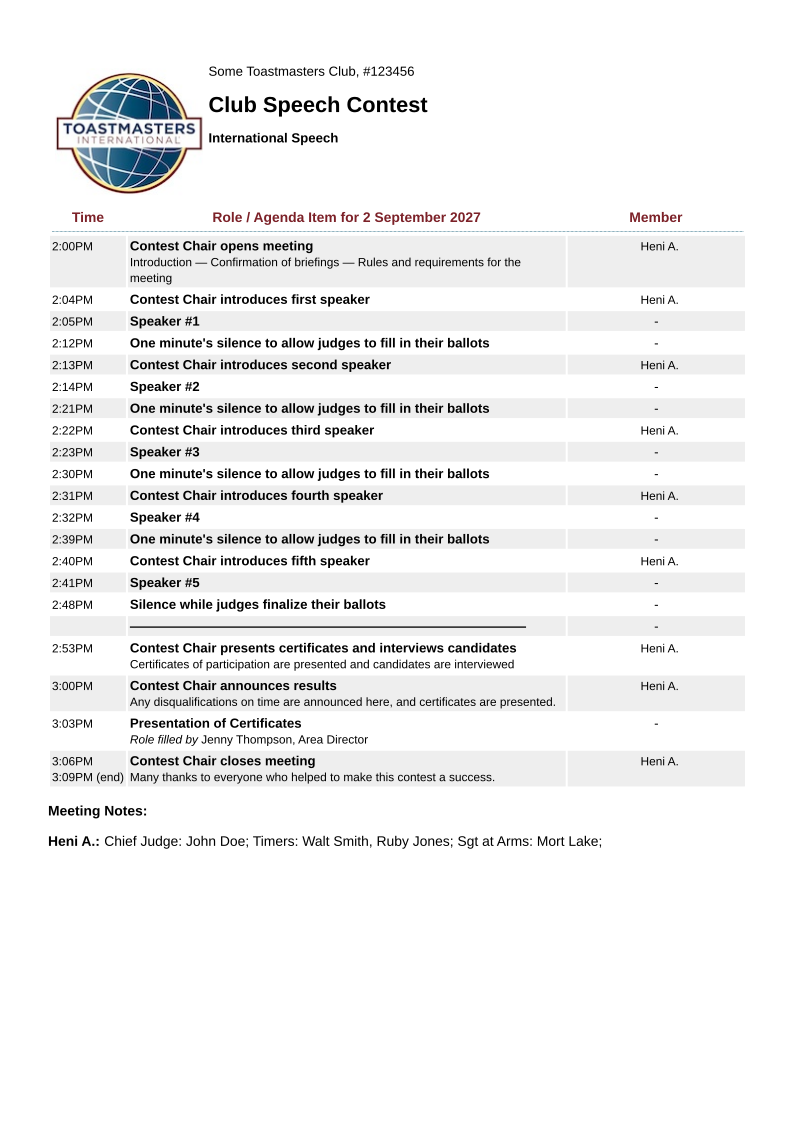 final agenda printed
