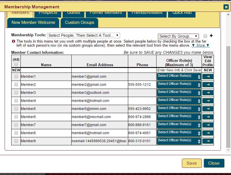 Membership management: the result