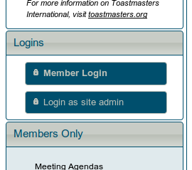 Member login button