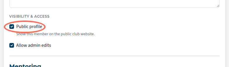 make profile visible to public