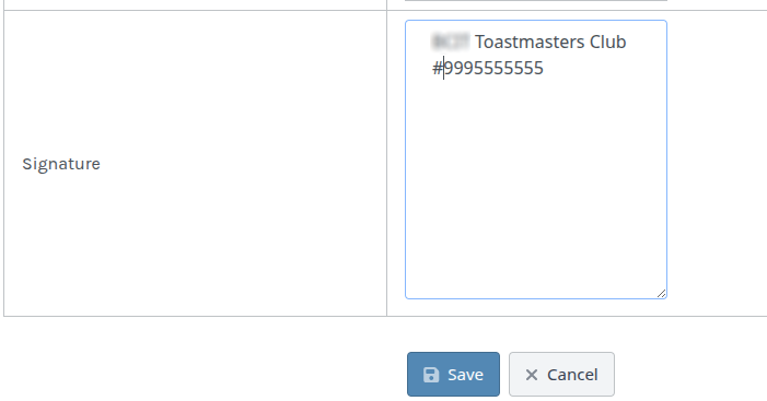 box for forum signature