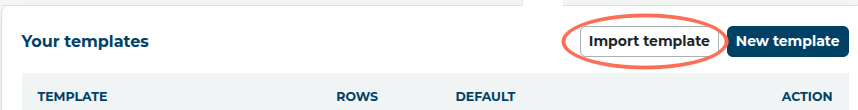 import agenda template button