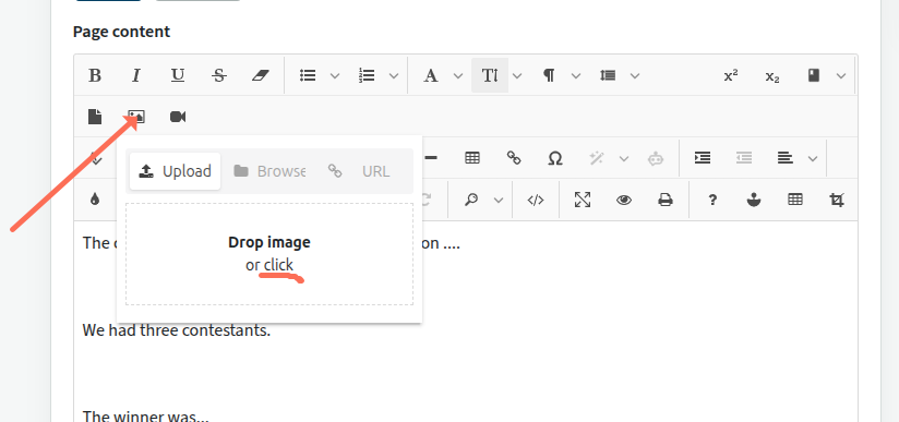 insert image button